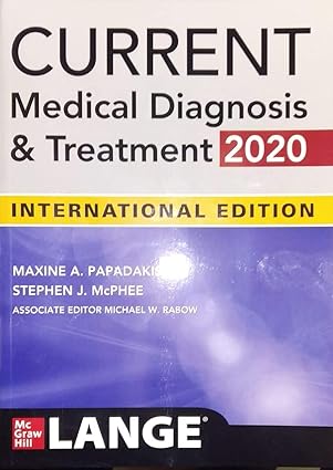 (OLD)CURRENT MEDICAL DIAGNOSIS & TREATMENT 2020 IE