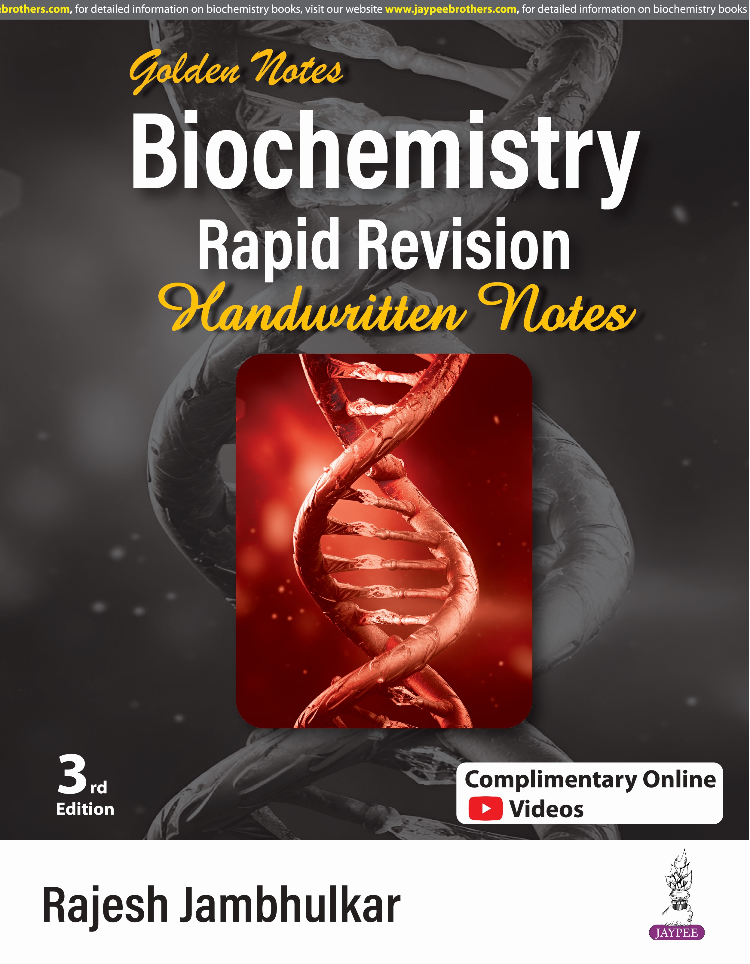 Golden Notes Biochemistry: Rapid Revision Handwritten Notes