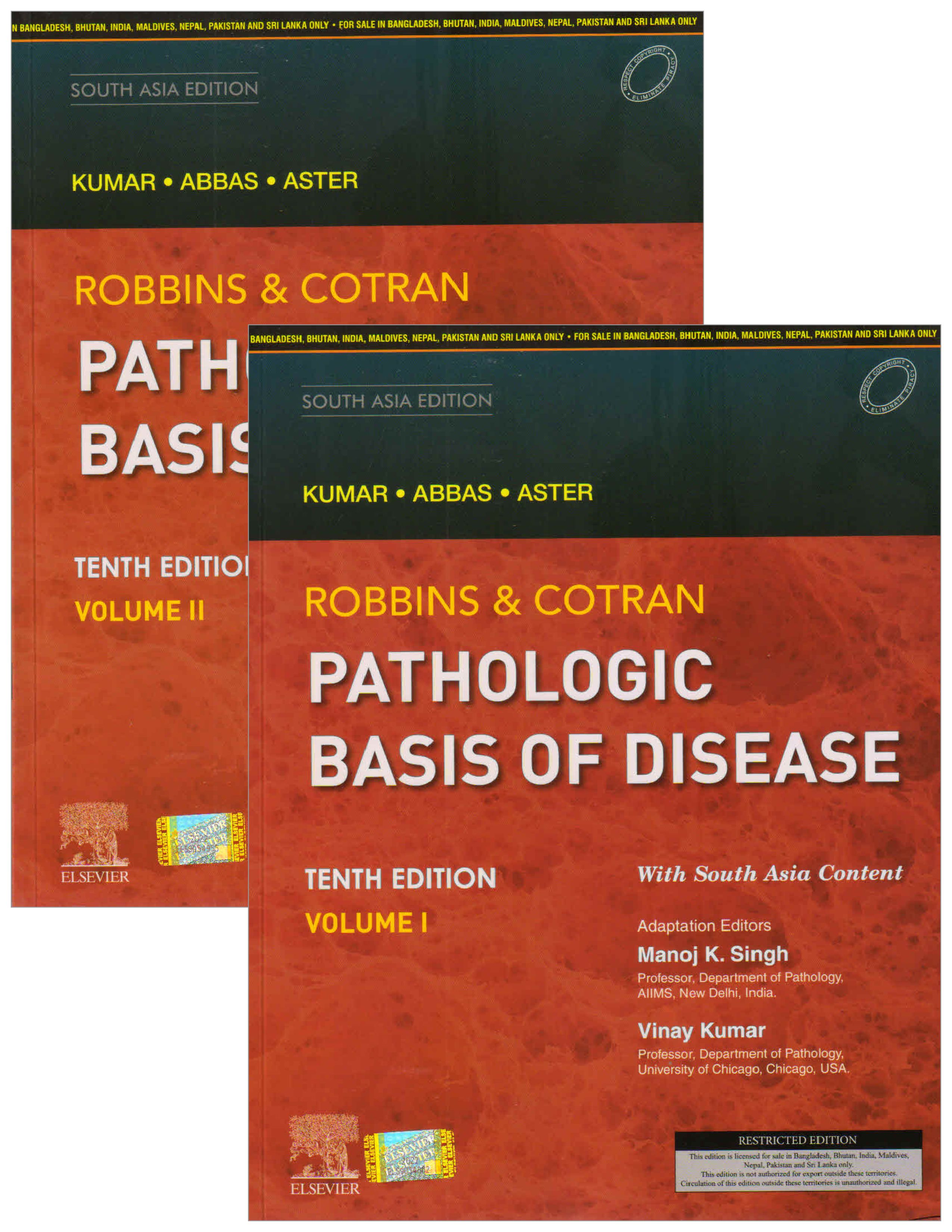  Robbins & Cotran Pathologic Basis of Disease (SAE) 2 Volumes