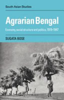 Agrarian Bengal: Economy, Social Structure And Politcs, 1919-1947