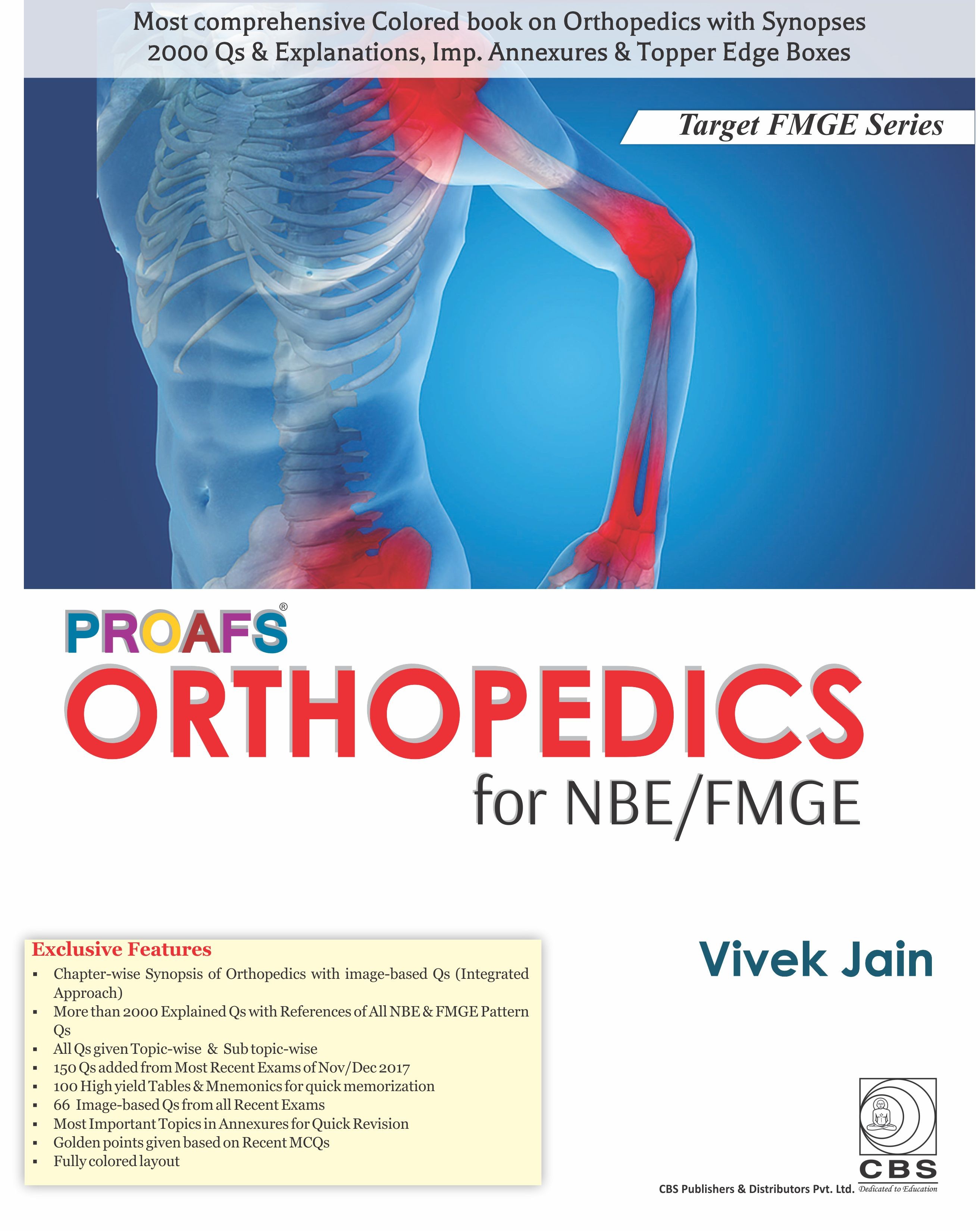 PROAFS ORTHOPEDICS FOR NBE FMGE (PB 2018) (TARGET FMGE SERIES)
