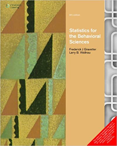 Statistics for the Behavioral Sciences