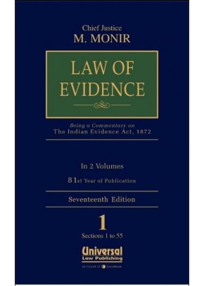 Law of Evidence (Being a Commentary on Indian Evidence Act, 1872 as amended by Act 13 of 2013)