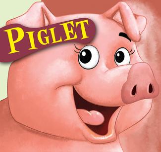 CUT OUT BOARD BOOK: ANIMALS PIGLET