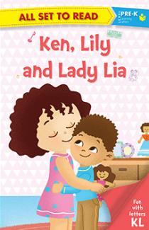 All set to Read fun with latter K L Ken Lily and Lady Lia