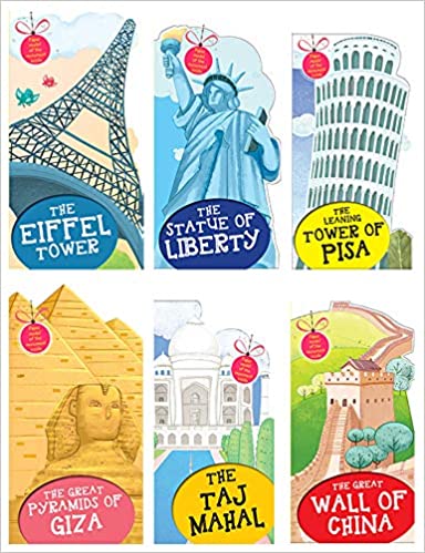 Monuments Of The World: (Cutout Books Set of 6) (STATUE OF LIBERTY, LEANING TOWER OF PISA, TAJ MAHAL