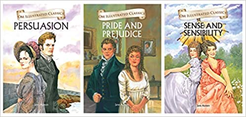 OM ILLUSTRATED CLASSIC: COLLECTION OF JANE AUSTEN (SET OF 3) (PERSUASION, PRIDE AND PREJUDICE, SENSE