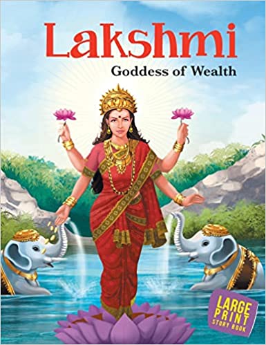 LARGE PRINT LAKSHMI GODDES OF WEALTH