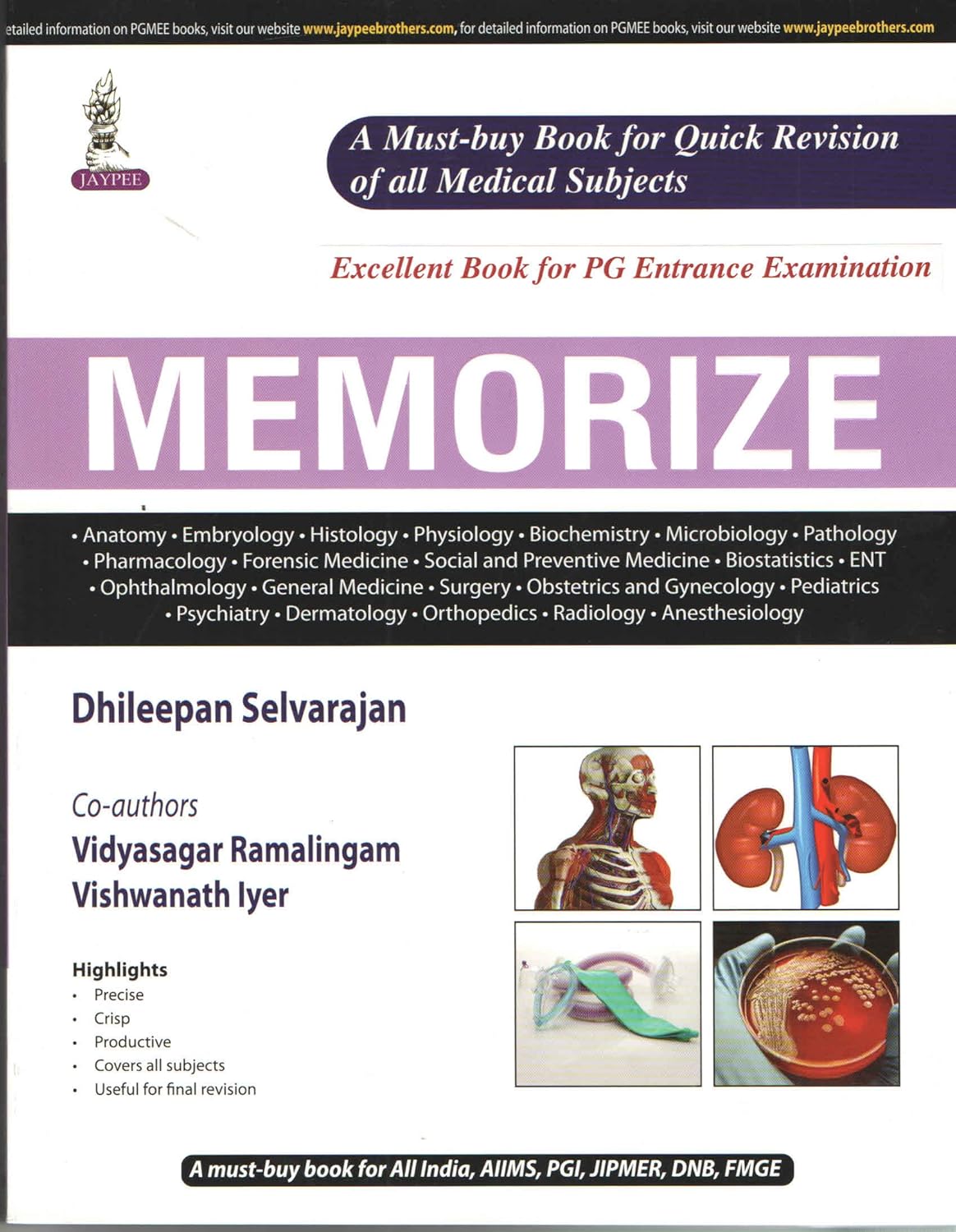 Memorize: For PG Entrance Examination