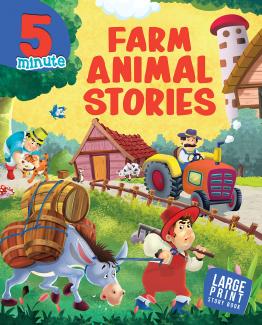 STORY BOOK 5 MINUTE FARM ANIMAL STORIES LARGE PRINT (PAPER BACK)