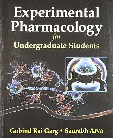 Experimental Pharmacology For Undergraduate Students (Pb 2023) 