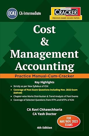 Cost & Management Accounting (CMA) | CRACKER