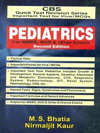 Pediatrics For Mbbs Bds And Other Exams 2Ed (Pb 2011)