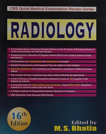 Cbs Quick Medical Examination Review Series Radiology 16Ed (Pb 2012)